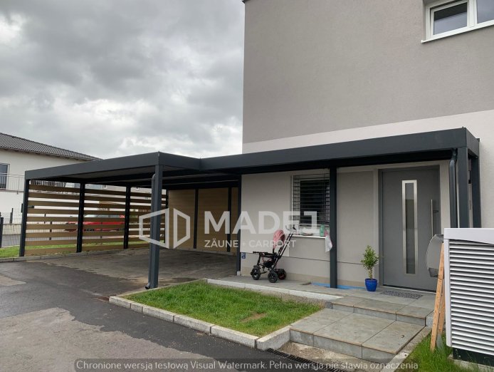 Double carport with storage room 6m x 8m made to measure (m2)