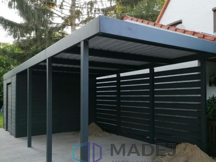 Single carport with storage room 3m x 9m