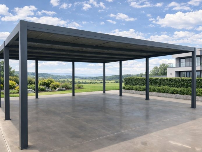 Double carport made of aluminum 6m x 5m
