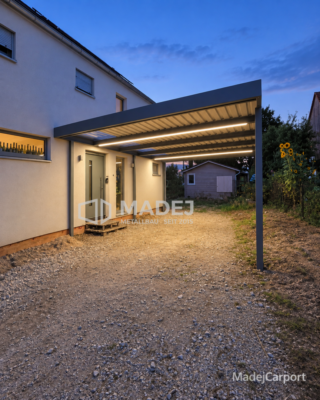Carport Georgensgmünd mit LED & Lichtband | MadejCarport